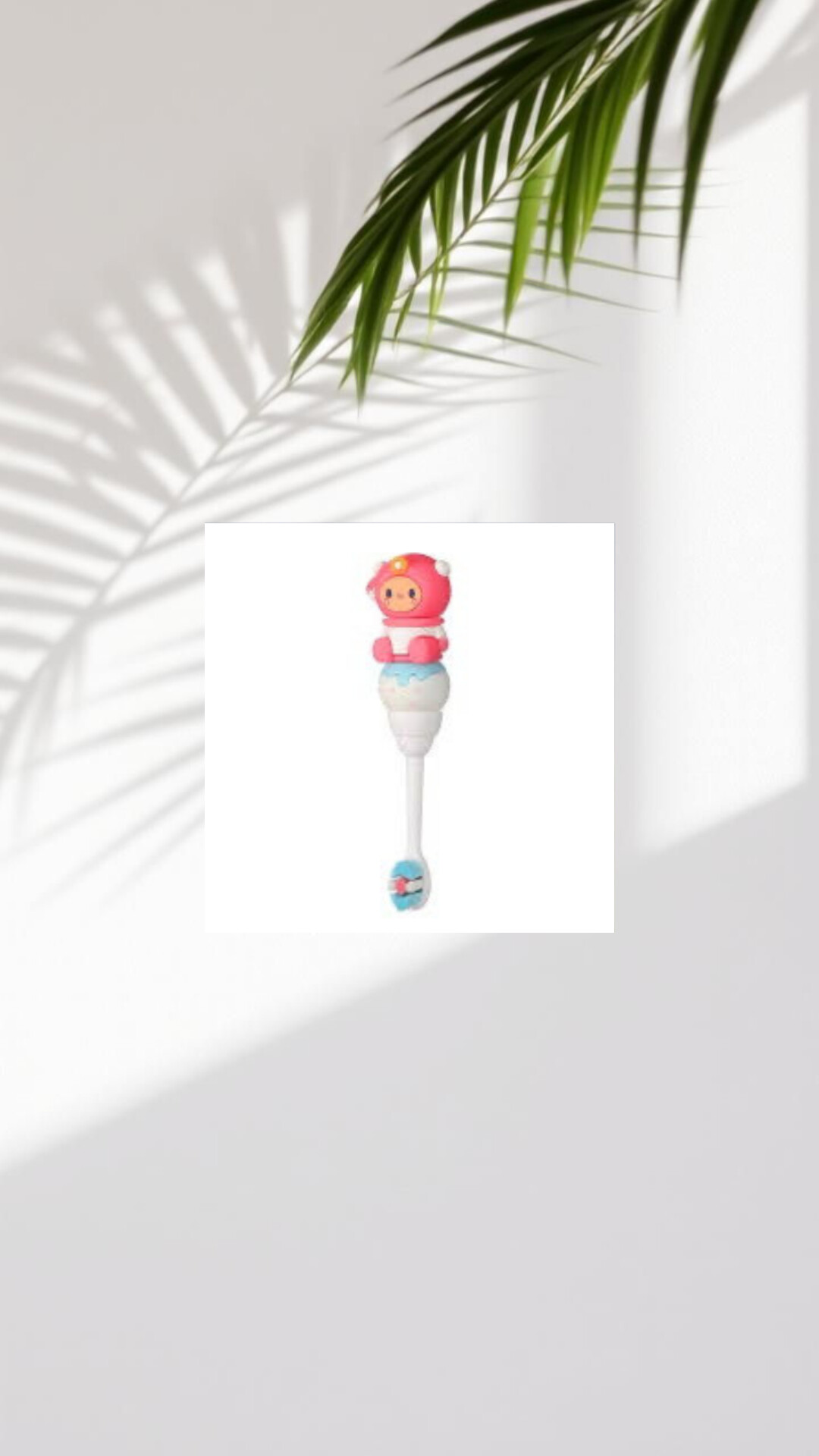 مسواک کارتنی بچه گانه طرح عروسکی صورتی